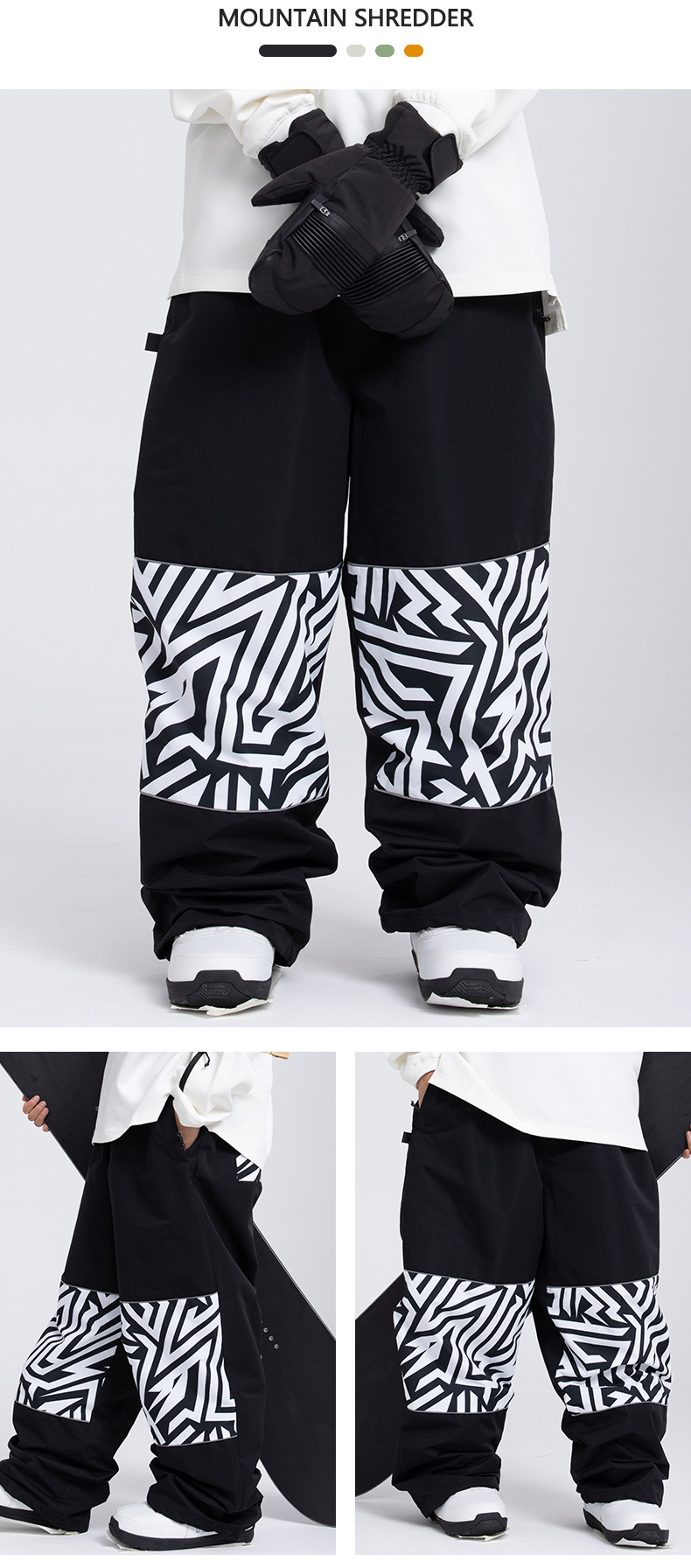 001 SNOWVERB American Snowboard New Ski Pants Export Women Winter Couple Same Style Waterproof Windproof Professional Warm_voghion.com