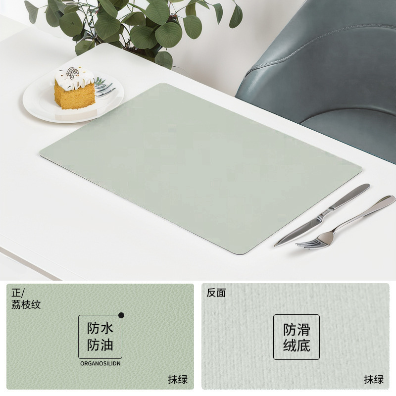 Cojín de escritorio de red cojín de escritorio de cuero cojín de escritorio de comedor impermeable a prueba de aceite mesa de té de computadora blanca de escritorio de estudiantes tela de mesa de PVC