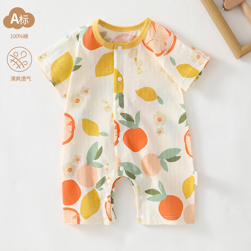 Baby jumpsuit Class A Pure Cotton Summer Thin Baby Clothes for Newborns