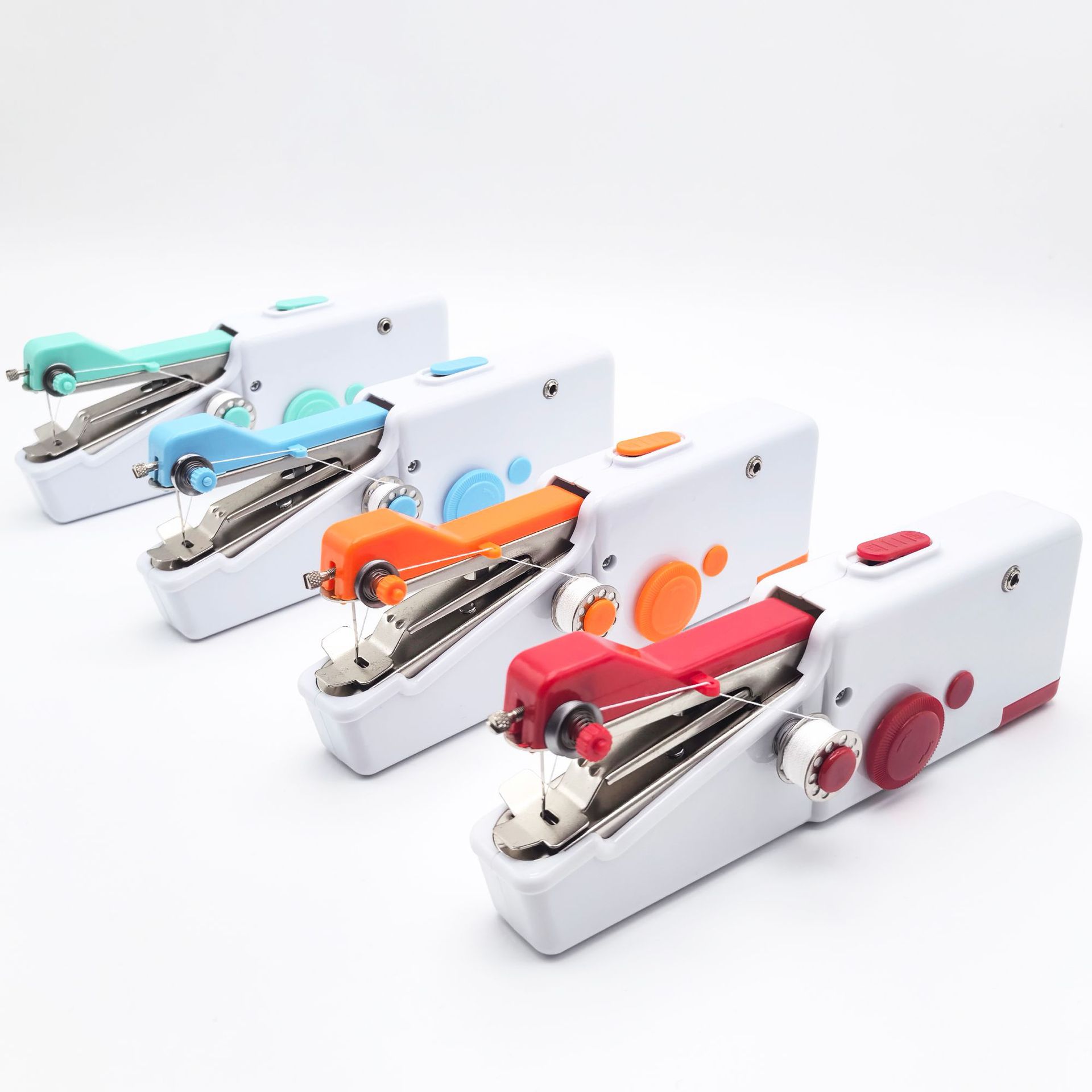 跨境手持便携式迷你电动缝纫机家用  亚马逊家用手持袖珍缝纫机