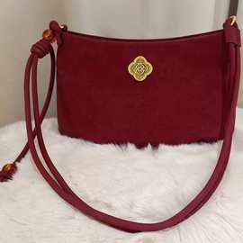 南枫百搭潮流故宫文化系列枝寻云朵包包婚包红色包包女秋冬斜挎包