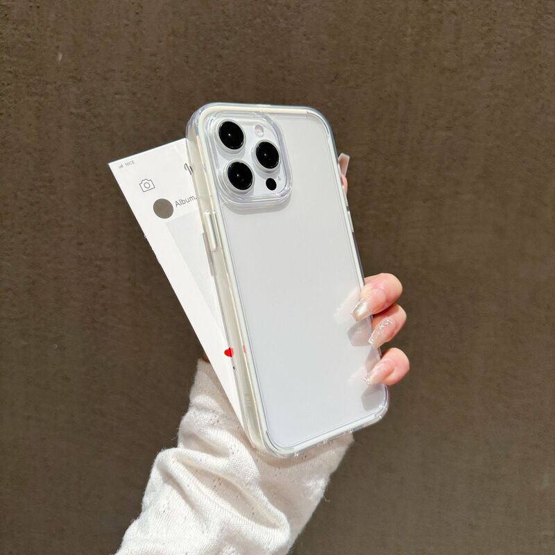透明アクリル落下防止スリーインワンケース 16 iphone17pro 携帯電話ケース Apple 15 保護カバーに適しています|undefined