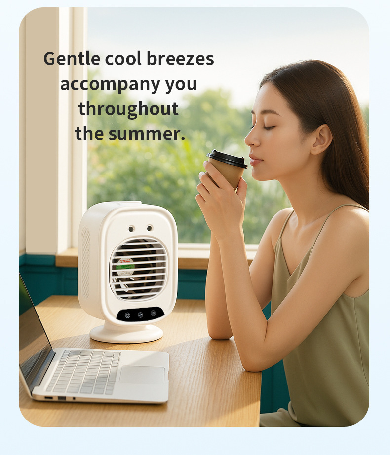 Portable Car Air Conditioner Spray Fan Usb Desktop Cooling Fan_voghion.com