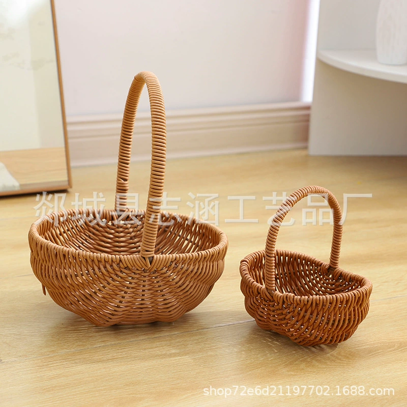 Woven handheld basket, festive storage system, Birthday gift