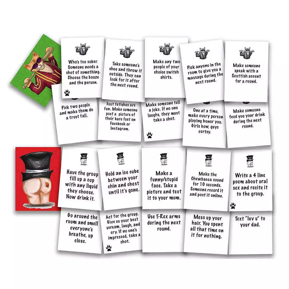 Панель настольной игры оптовая Coolcats & Asshats, карточная игра, тур