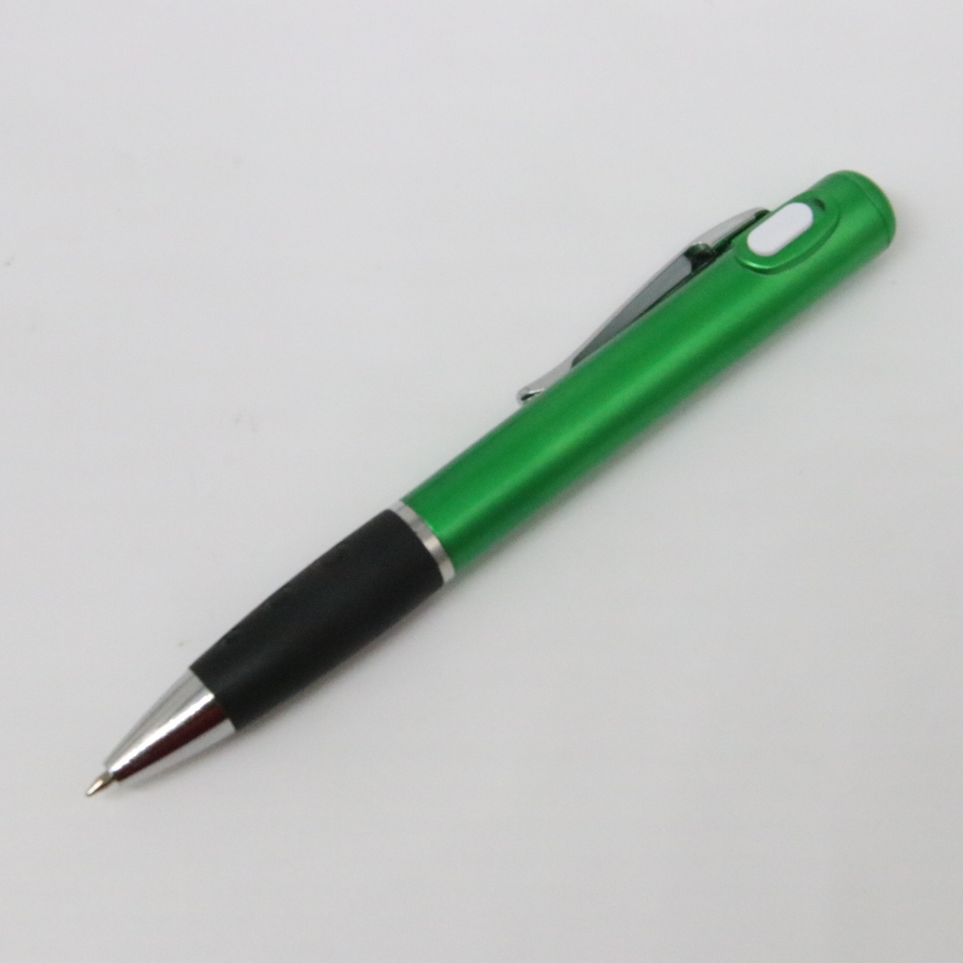 Luz LED pluma láser logo pluma de plástico de publicidad pluma de regalo bolígrafo pluma giratoria