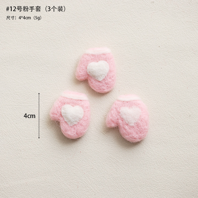 Navidad fieltro de lana decoración colgante accesorios DIY hechos a mano árbol de Navidad alce paquete de regalo pan de jengibre accesorios colgante hombre