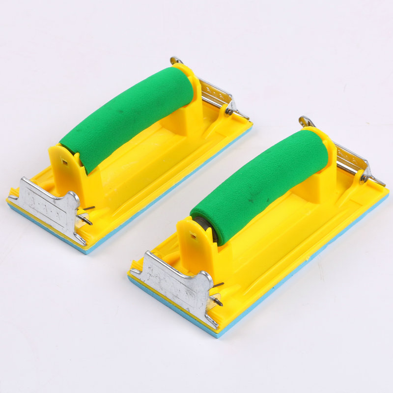 海绵手柄塑料砂纸架 打磨砂纸架 铁板砂架