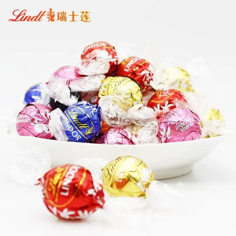 美国进口巧克力喜糖 瑞士/莲软心球牛奶巧克力12.5g 整箱800粒