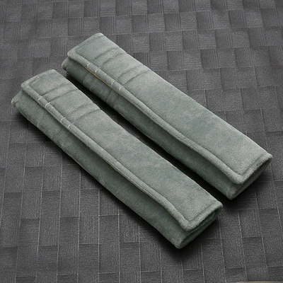Car Seat Belt Protective Cover, Personalized Seat belt shoulder pad - gray-paired