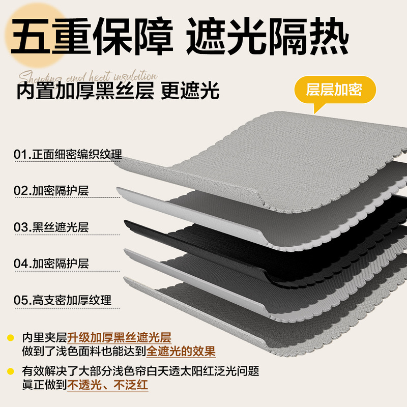 2025 New Punch-Free Fabric Door Curtain Set Soundproofing Curtain Blackout Windproof Thickeneded Home Living Room Partition