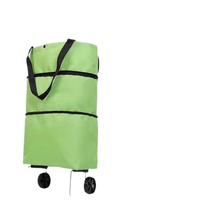 Carrito de Compras Plegable de Acero Inoxidable Impermeable para Supermercado