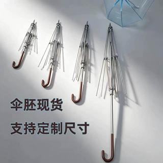 bjd伞骨34分四六分娃用小伞胚长柄微缩开合工艺玩具雨伞BJD雨伞