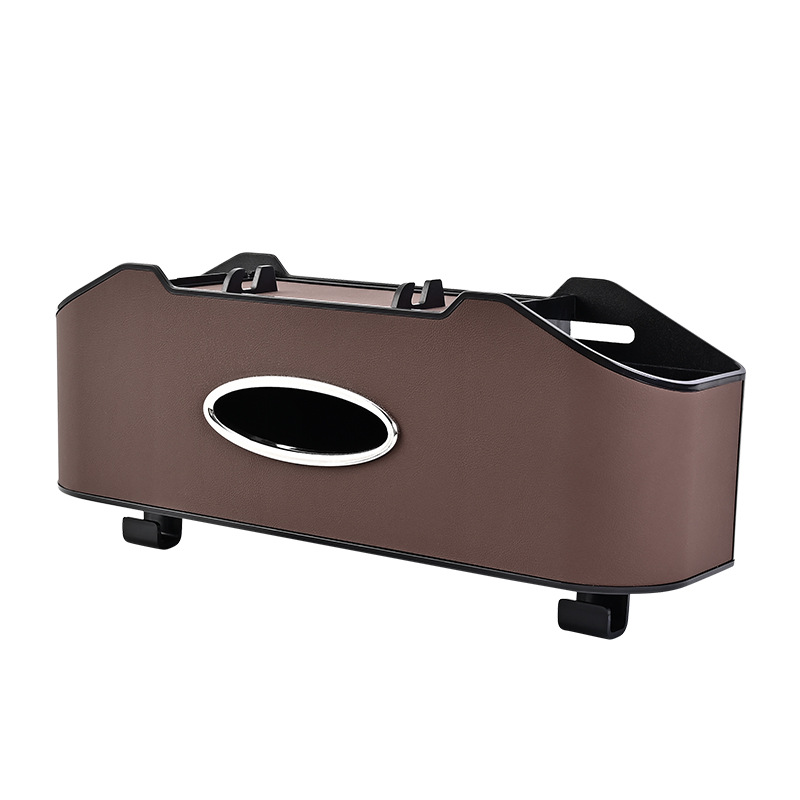 Transfronterizo caliente-Venta de LOGO silla de coche bolsa de almacenamiento de espalda multifunción caja de pañuelos de coche taza de agua titular del teléfono móvil