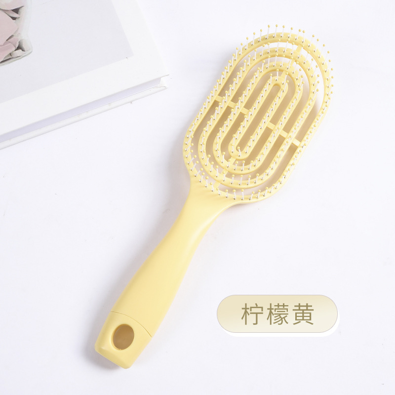 Spot belleza, cuidado de la piel, herramientas de maquillaje, carón de costillas de macaron, peine de bolsa de aire, peine de red del mismo estilo, peine hueco y esponjoso
