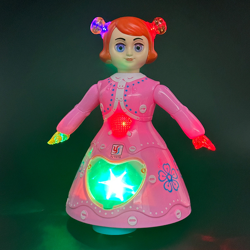 Cruzar la frontera de los niños de la Música Universal de Baile DE LA Princesa de juguete lindo regalo muñeca chica puesto de juguete al por mayor