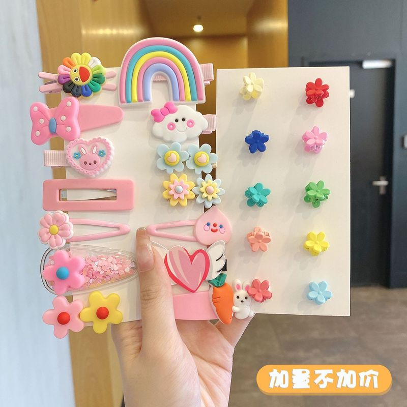 夏季儿童毛绒发卡侧边夹小香风头饰女童不伤发高级感可爱发夹|undefined