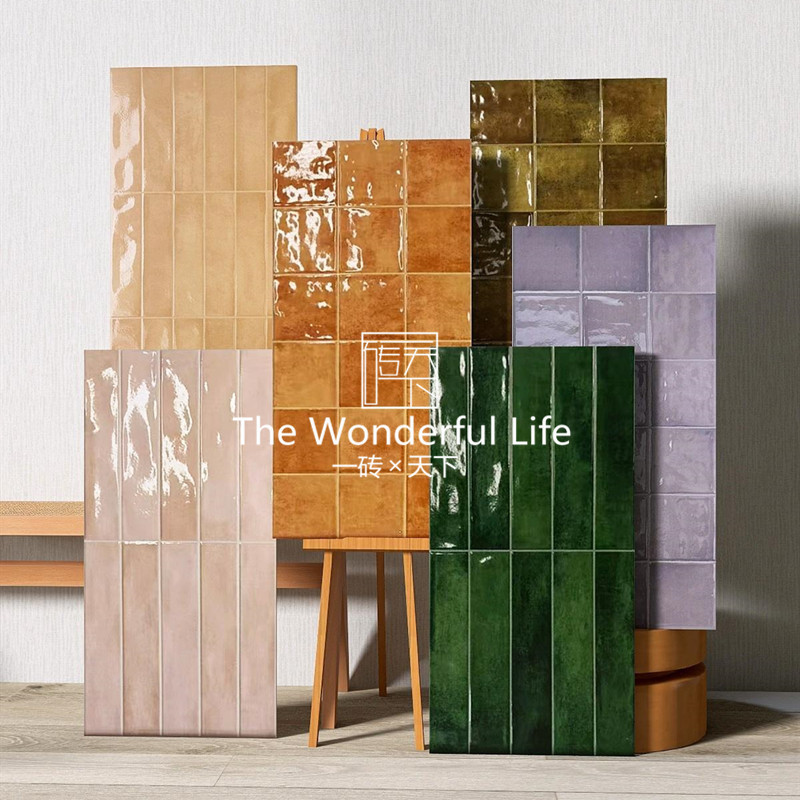 All-Ceramic 3C Appendix g Glossy Gradient Glazed Wall Tiles Dining Room Bar Counter Colorful Checkered Tiles Powder Room Tiles All-Ceramic 3C Appendix g Glossy Gradient Glazed Wall Tiles Dining Room Bar Counter Colorful Checkered Tiles Powder Room Tiles