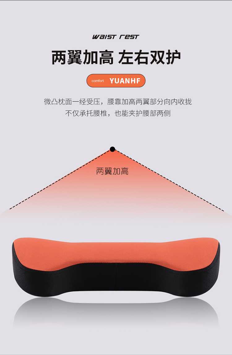Car lumbar support, breathable waist cushion for driving, seat lumbar support, backrest cushion, lumbar pillow, car seat cushion, lumbar pad