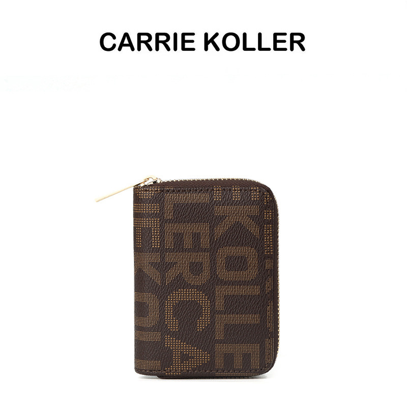 In-Stock Wholesale Classic Light Luxury High-End Short-Style Large-Capacity Accordion Card Holder with Multiple Card Slots and Double-Layer Coin Purse