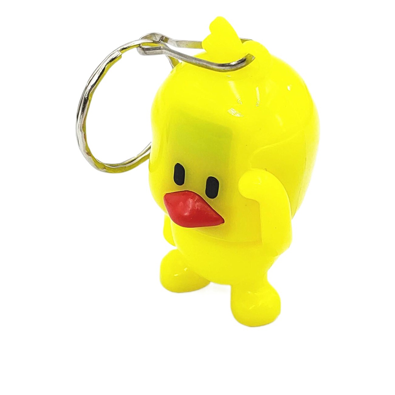 Celebridad en línea pequeño pato amarillo luminoso tiktok pato llavero colgante creativo wechat push Scan código pequeño regalo juguete luminoso