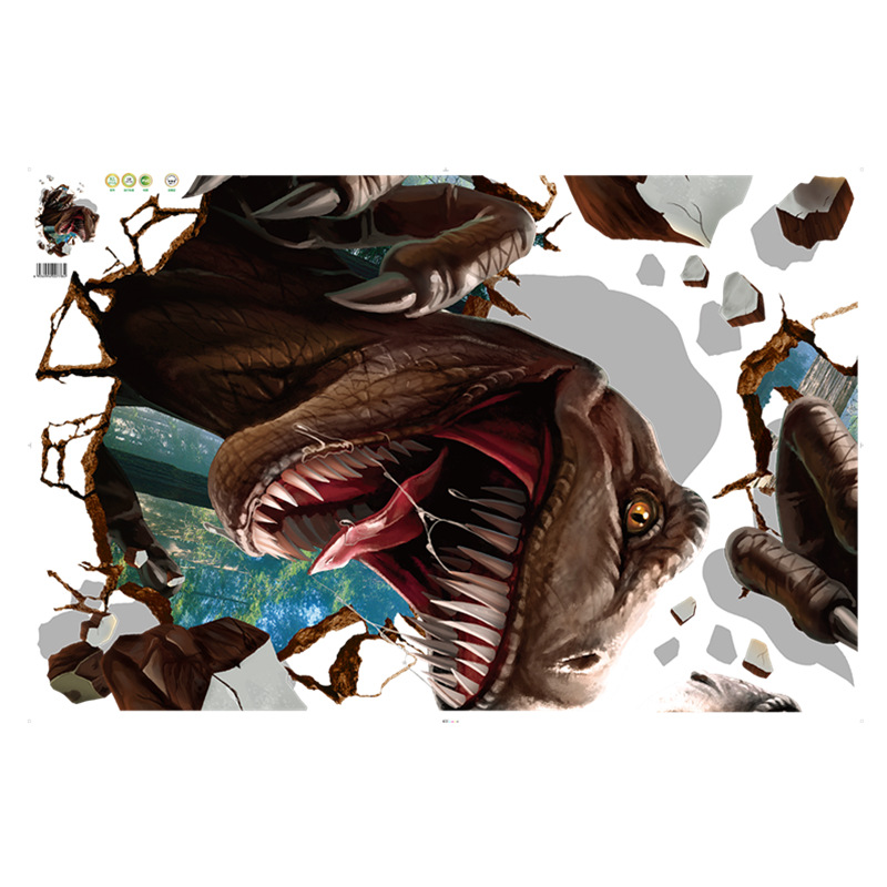 3d dinosaur väggdekaler för sovrum och vardagsrum_voghion.com