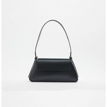 ZA家女包2024新品极简主义单肩包纯色软质百搭腋下包简约法棍包潮