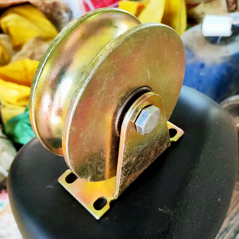 重型斜槽起重VHU型推拉门大门全铁轨道滑轮 5寸斜槽轨道彩钢滑轮