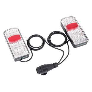 Truck RV turn signal light car LED signal light 13 pin European socket connector trailer two-color taillight