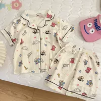 Детская пижама Летний Crayon Shinchan Boy Home Boy Home Boy Ребенок Ребенок с короткими рукавами