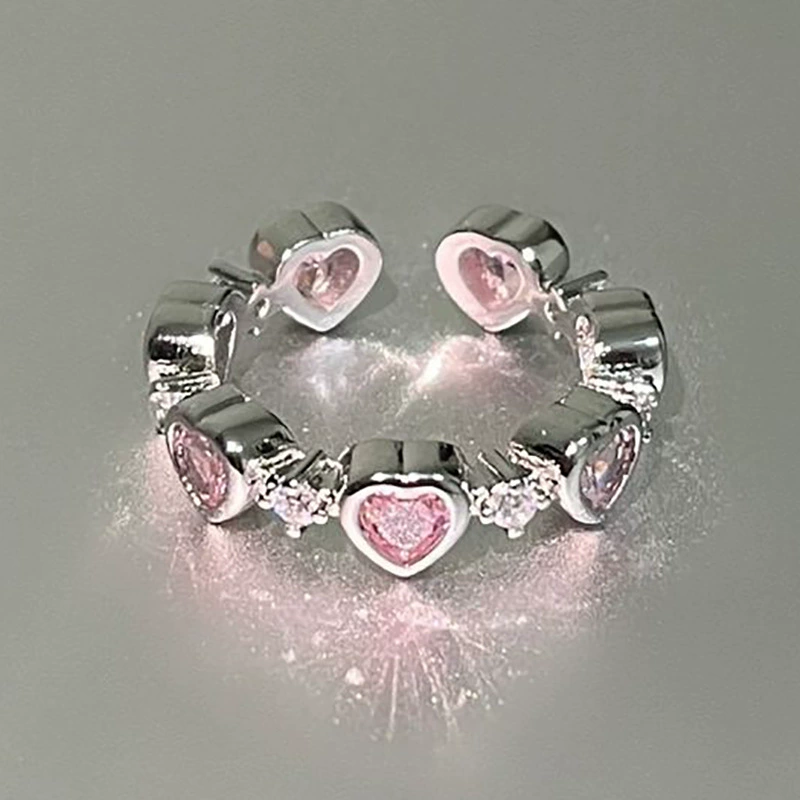 Adjustable Retro Ring, Moonstone Accent, Small Light-Luxury Style for Index Finger