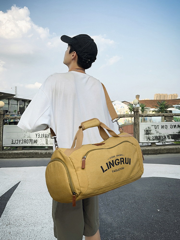 025 nueva bolsa de viaje para hombres y mujeres de gran capacidad bolsa de equipaje a prueba de rociamientos separación seca y húmeda mochila deportiva de fitness