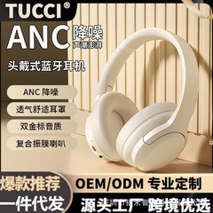 2025 Bluetooth ヘッドマウント ANC アクティブ ノイズ キャンセリング ヘッドフォン、携帯電話とコンピューター用、長いバッテリー寿命、高品質、ベルリン サウンド