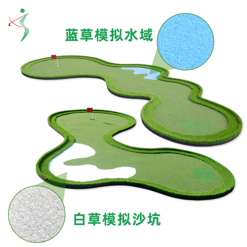 新品Golfミニ移動グリーンゴルフパット練習器人造グリーン室内ゴルフグリーン|undefined