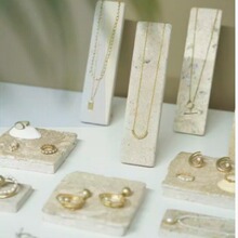 天然石头首饰展示架项链手链陈列架戒指耳饰饰品珠宝展示拍摄道具