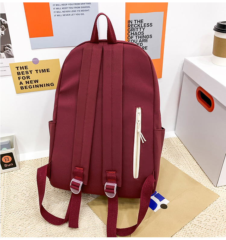 Schult Asche Weibliche Koreanische Version Von Schülern Mehrstöckigen Rucksack Mit Großer Kapazität display picture 16