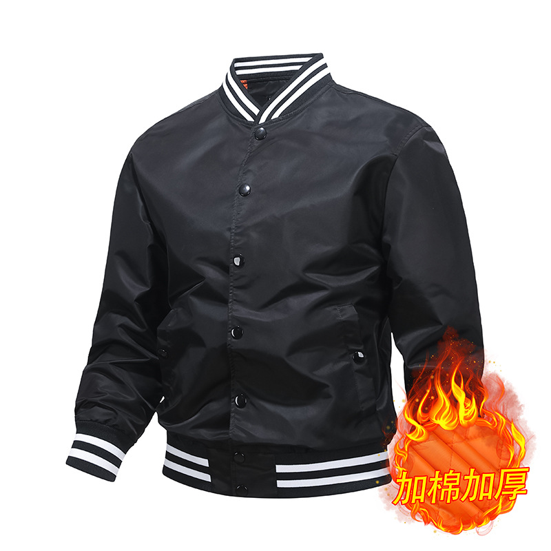 Algodón / color delgado chaqueta de piloto de béisbol hombre chaqueta de pareja chaqueta de trabajo de moda