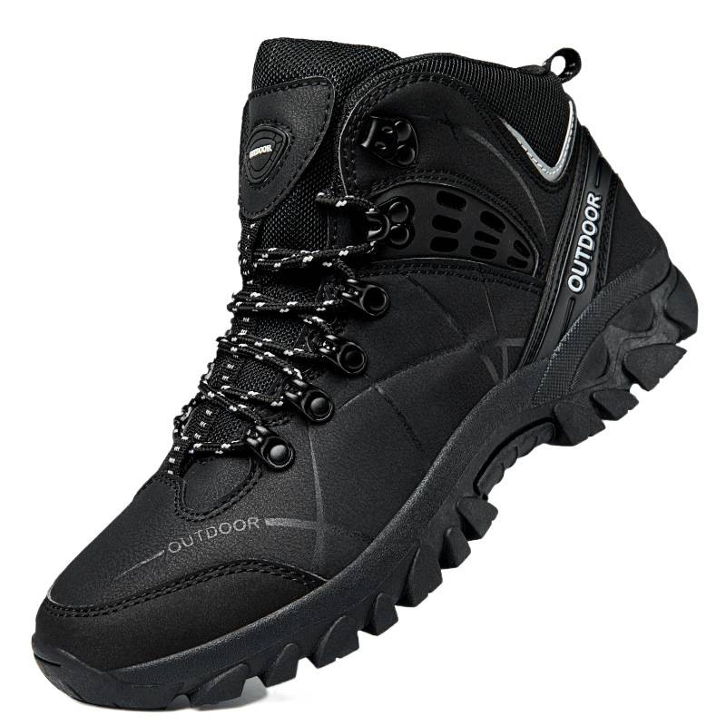 Fábrica directa transfronteriza 2025 nuevo tipo de pareja casual de alto nivel cómodo ligero antideslizante desgaste zapatos de senderismo para hombres