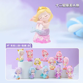 新品潮流美人鱼十二星座创意盲盒手办桌面小摆件厂家现货一件代发