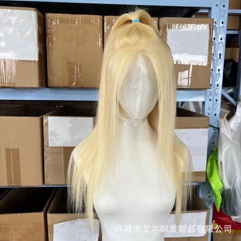 Wig real hair 613 front lace headgear human hair 13X4 Lace Xuchang factory wholesale in stock