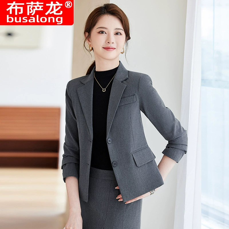 2024 новый буза дракон женский с длинным рукавом профессиональный костюм юбка официальный набор интервью продажа рабочая одежда 9392