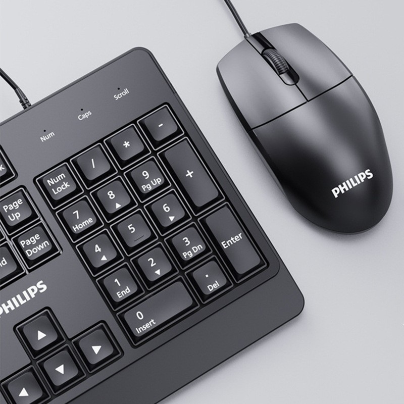 Philips, keyboard, mouse, school set for office, business version