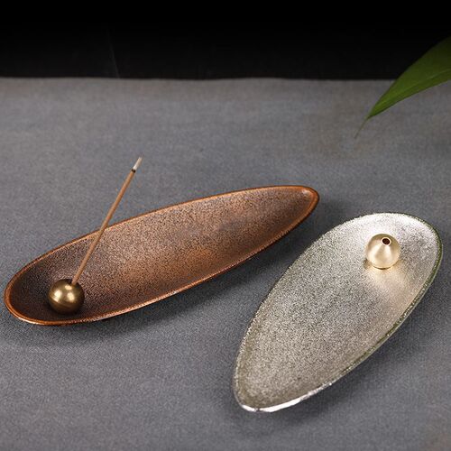 Incense burner, sandalwood agarwood incense stick, incense holder, incense base, resting incense box, incense tray, aromatic burner, Zen-inspired household indoor resting incense burner