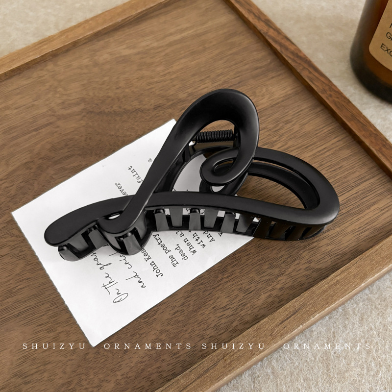 Gran clip de tiburón esmerilado acrílico simple horquilla tocado volumen gran horquilla de alto grado accesorios para el cabello al por mayor