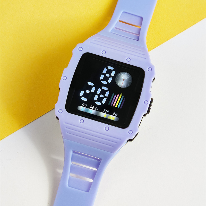 Nuevo reloj electrónico LED para hombres y mujeres Square Apple impermeable digital deportes estudiante niños LED reloj electrónico
