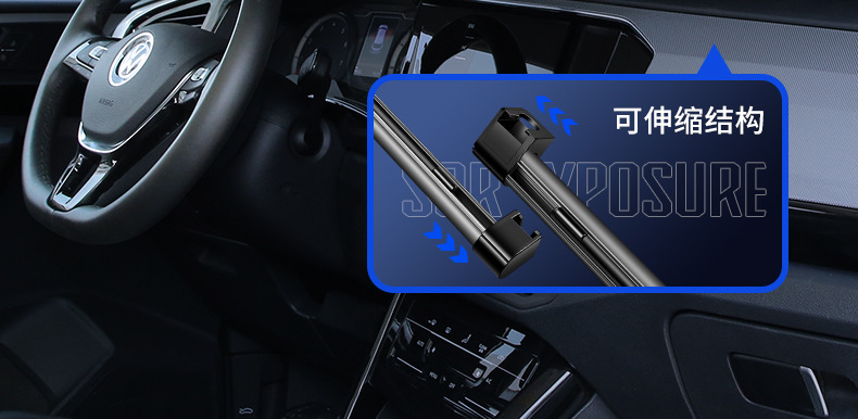 Car-Mounted Retractable Front Sunshade, Car Windshield Sun Protection and Heat Insulation Folding Sunshade Products, Source Factory