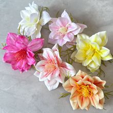 3D打印软胶虫草仿真花玉兰头饰装饰居家布置婚庆造景手工装饰假花