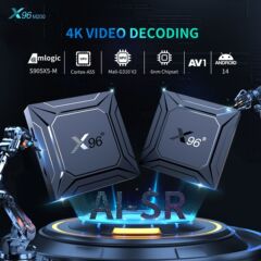 X96M200セットトップボックスS905X5M対外貿易ネットワークテレビケースギガビットデュアル周波数WiFiアンドロイド14 bluetooth 4K
