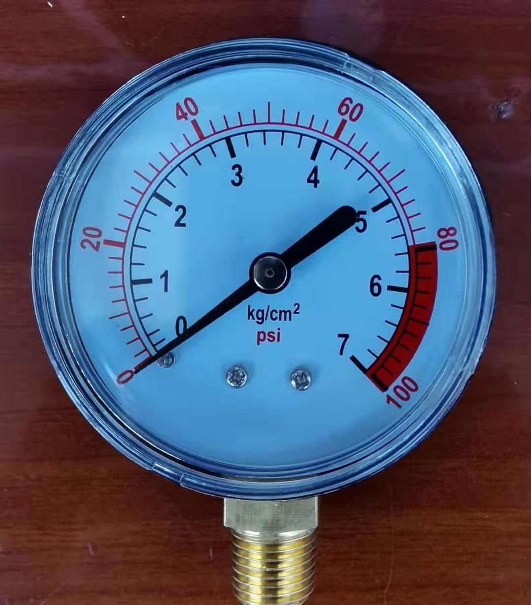 厂家供应  空气压力表 普通压力表 气泵压力表 静电喷塑机压力表