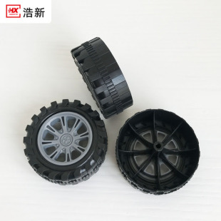 Plastic Wheels 55mm Wheels Two-Color Package Kidsren's Inertia Toy Car Spare Parts Toy Mini Tires
